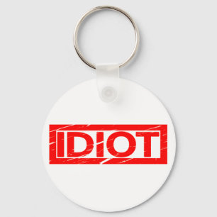 Idiot-Briefmarke Schlüsselanhänger