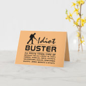 Idiot Buster Karte (Gelbe Blume)