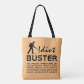 Idiot Buster Tasche (Rückseite)