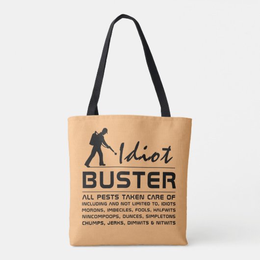 Idiot Buster Tasche (Rückseite)