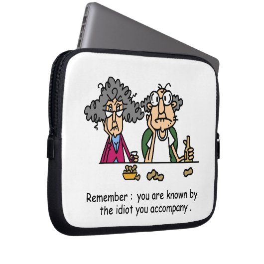 Idiot Company Laptopschutzhülle (Vorne Rechts)