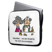 Idiot Company Laptopschutzhülle (Vorderseite Links)