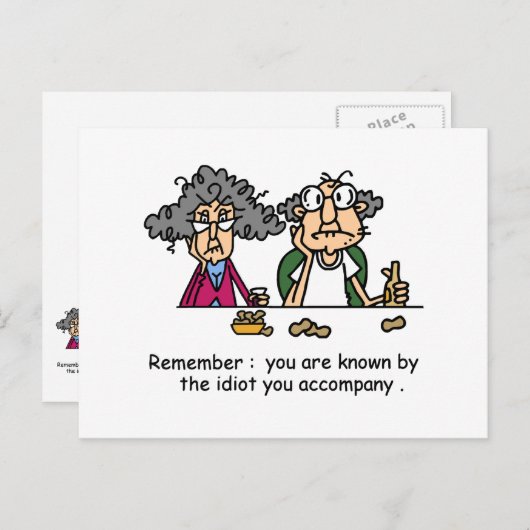Idiot Company Postkarte (Vorne/Hinten)
