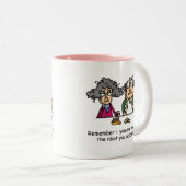 Idiot Company Zweifarbige Tasse (VorderseiteRechts)