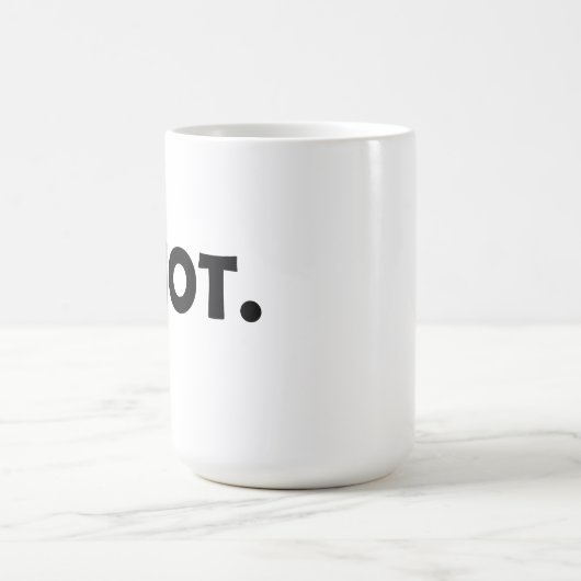 Idiot. Fantastisches Design Kaffeetasse (Mittel)