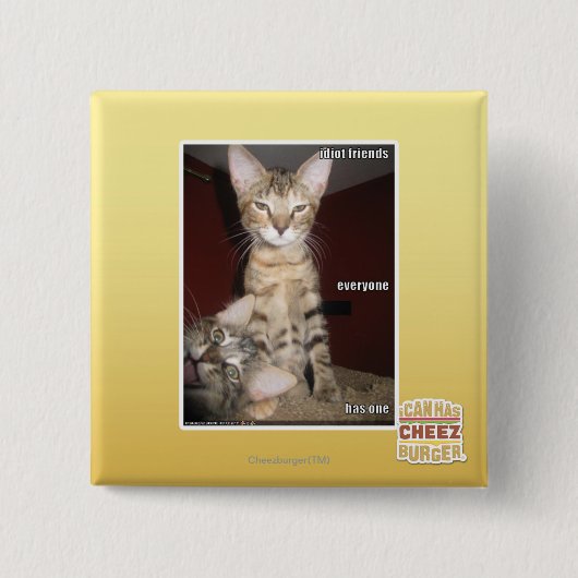 Idiot-Freunde Button (Vorderseite)