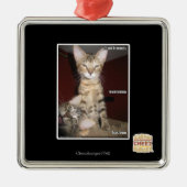 Idiot-Freunde Ornament Aus Metall (Vorne)