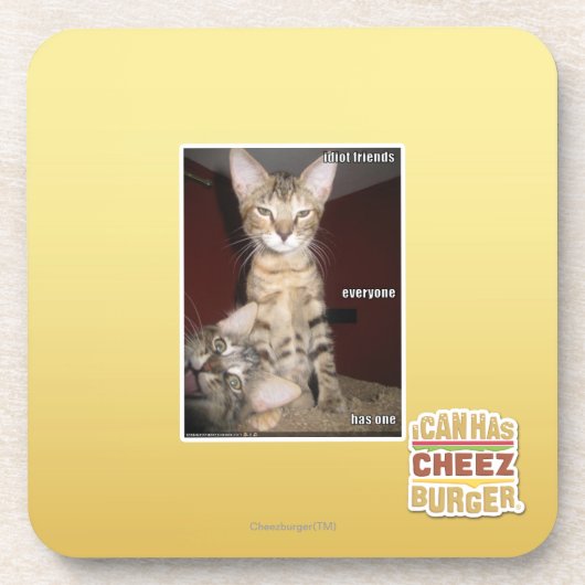 Idiot-Freunde Untersetzer (Vorderseite)