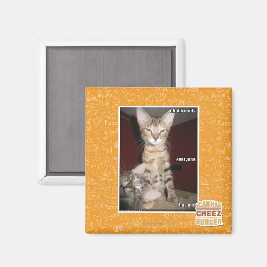 Idiot Friends Magnet (Vorderseite/Rückseite)