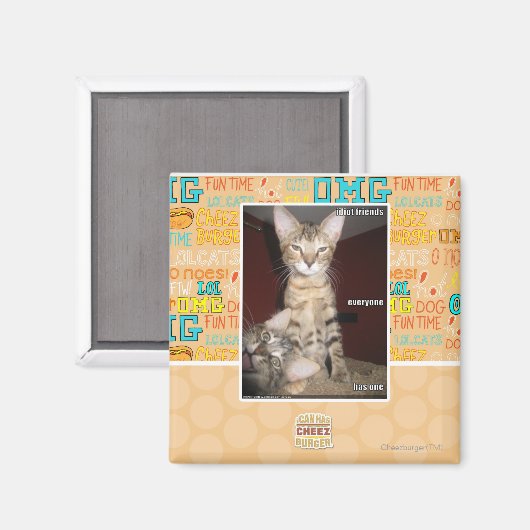 Idiot Friends Magnet (Vorderseite/Rückseite)