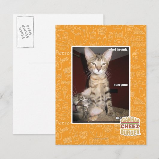 Idiot Friends Postkarte (Vorne/Hinten)
