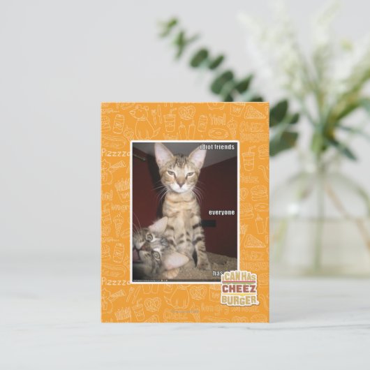 Idiot Friends Postkarte (Stehend Vorderseite)