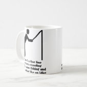 Idiot Funny Mug Spaß Kaffeetasse (Vorderseite Links)