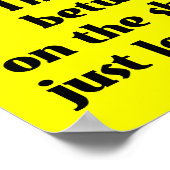 Idiot Funny Print Poster Sign Spaß (Ecke)