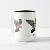 Idiot Huhn Zweifarbige Tasse (Vorderseite Links)