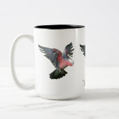Idiot Huhn Zweifarbige Tasse (Links)