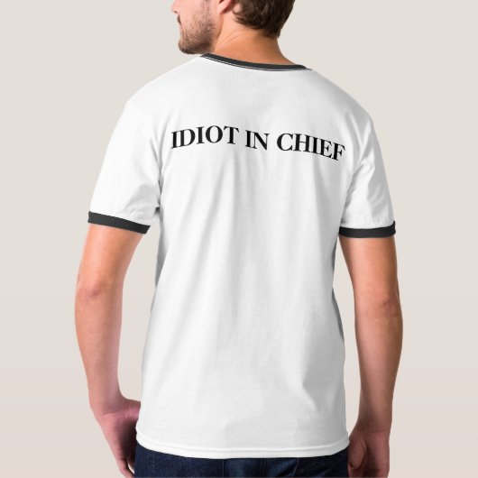 IDIOT IM LEITER T-Shirt (Schwarz voll)