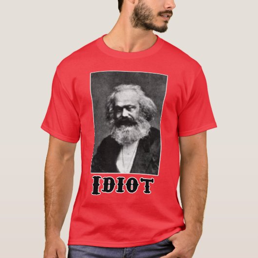Idiot: Karl Marx T-Shirt (Vorderseite)