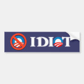 Idiot Obama Autoaufkleber (Vorne)