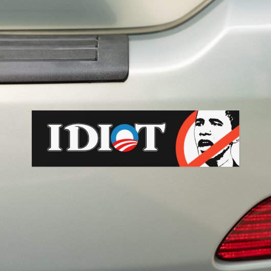 Idiot Obama Autoaufkleber (Auf Auto)