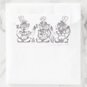 Idiot Rechteckiger Aufkleber (Tasche)