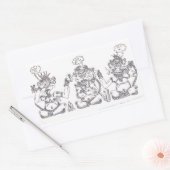 Idiot Rechteckiger Aufkleber (Umschlag)