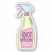 Idiot Repellent, lustig Aufkleber (Vorderseite)
