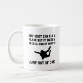 Idiot Skydiving Kaffeetasse (Links)