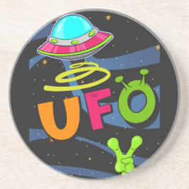 Idioten auf dem Weltraum sagen hallo Getränkeuntersetzer