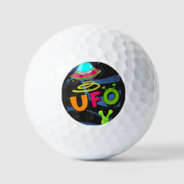 Idioten auf dem Weltraum sagen hallo Golfball