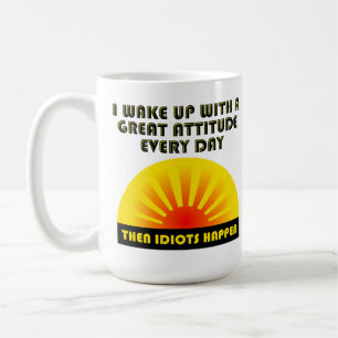 Idioten geschehen lustige Tasse