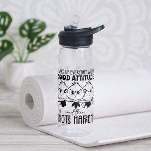 Idioten passieren Lustiger Vogel Zitat Geschenke Trinkflasche