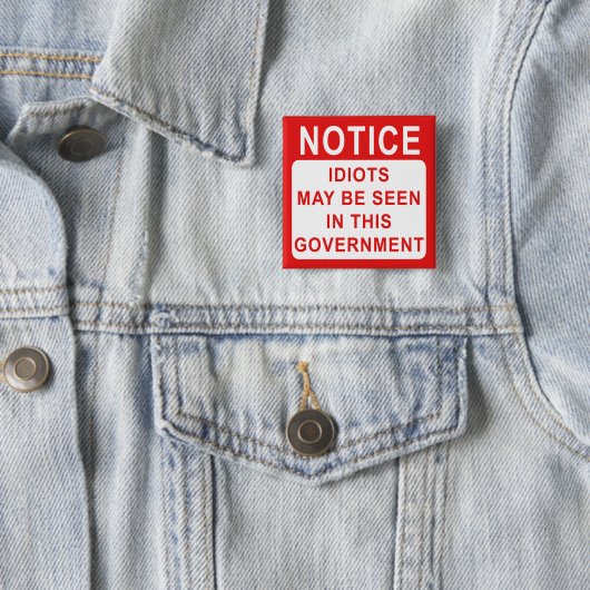 Idioteninformation Button (Beispiel)