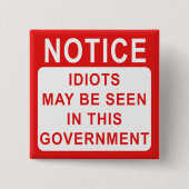 Idioteninformation Button (Vorderseite)