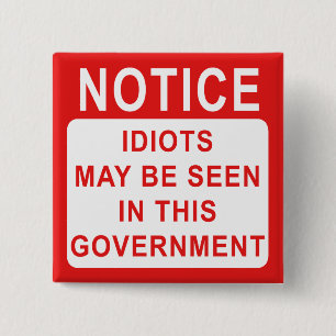 Idioteninformation Button
