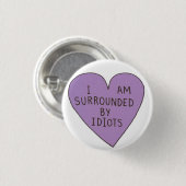 Idiotenknopf Button (Vorne & Hinten)