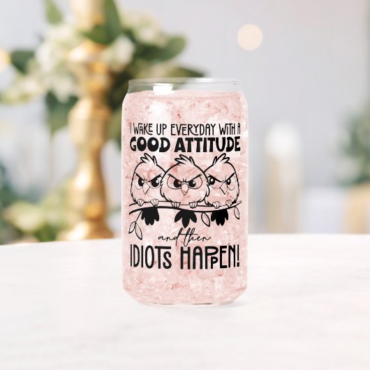Idiots Happen Funny Bird Quote Gifts  Dosenglas (Insitu (Hochzeit))