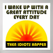 Idiots Happen Funny Poster (Vorne)