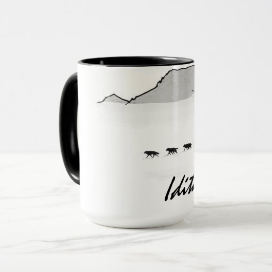 Iditarod Kaffee-Tasse Tasse (Vorderseite Links)