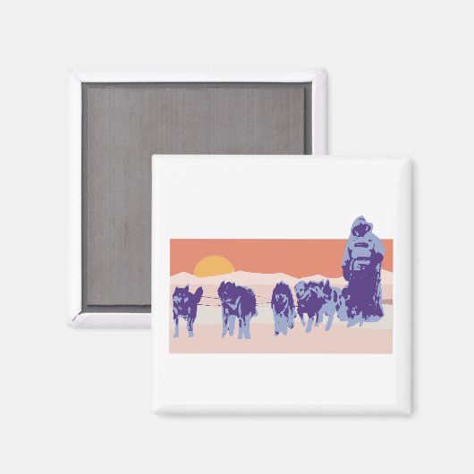 Iditarod Magnet (Vorderseite/Rückseite)