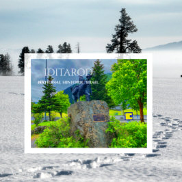 Iditarod Trail Mile Zero, Trail Blazers Statue Postkarte