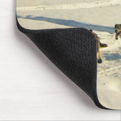 Iditarod Trail Schlittenhunde Mousepad (Ecke)