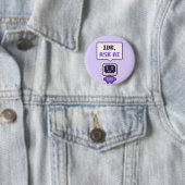 IDK, Frag AI Lustiger AI Pixel Button (Beispiel)