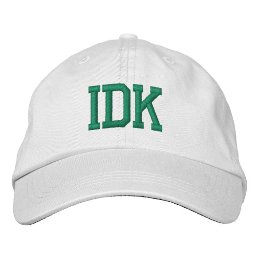 IDK HAT CAP USA BESTICKTE BASEBALLKAPPE (Vorderseite)