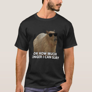 Idk, wie lange ich Capybara Sarcastic noch töten k T-Shirt
