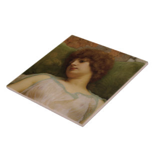 Idle Moments von John William Godward Fliese