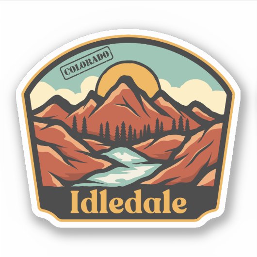 Idledale, Colorado Sticker (Vorderseite)