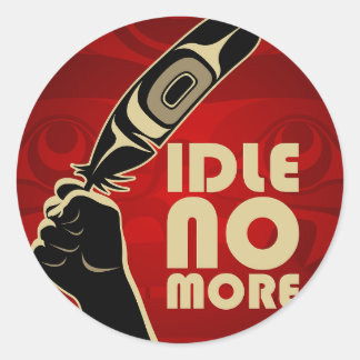 IdleNoMore Runder Aufkleber