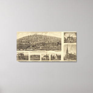 Idlewood Hütten-Hotel nahe Pittsburgh Leinwanddruck