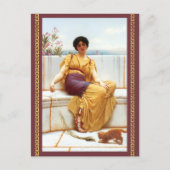Idlness von John William Godward Postkarte (Vorderseite)